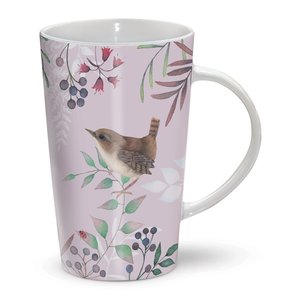 Otter House Mug Riverbank Vintage Garden Floral & Birds lilac