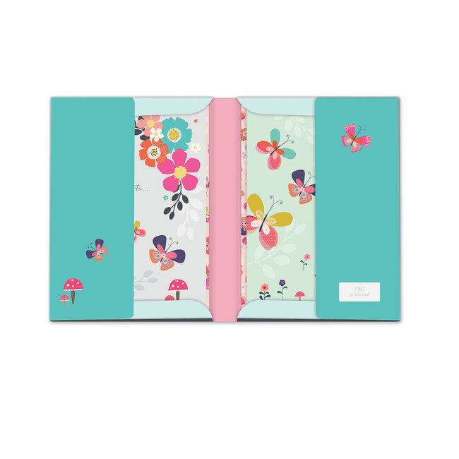 Notecard Pack A6 Butterflies Flowers