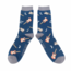 Mens Socks Bamboo Guitars navy