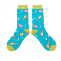 Miss Sparrow Socken Bamboo Guitars turquoise