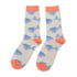 Miss Sparrow Socken Bamboo Whales silver