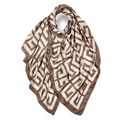 M&K Collection Scarf New Maze mocca