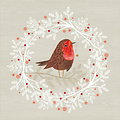 Paperproducts Design Paper Napkins Robin Wreath