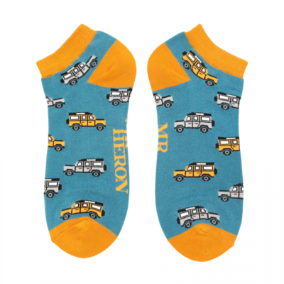 Miss Sparrow Trainer Männer-Socken Bamboo Jeep teal