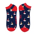 Miss Sparrow Trainer Männer-Socken Bamboo Boats navy