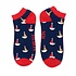 Miss Sparrow Trainer Mens Socks Bamboo Boats navy