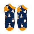 Miss Sparrow Trainer Männer-Socken Bamboo Mini Jack Russels navy