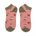 Miss Sparrow Trainer Socken Bamboo Foxes dusky pink