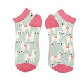 Miss Sparrow Trainer Socken Bamboo Llamas duck egg