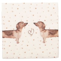 Clayre & Eef Paper Napkins Sausage Dogs