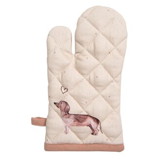 Clayre & Eef Kinder-Ofenhandschuh Sausage Dog