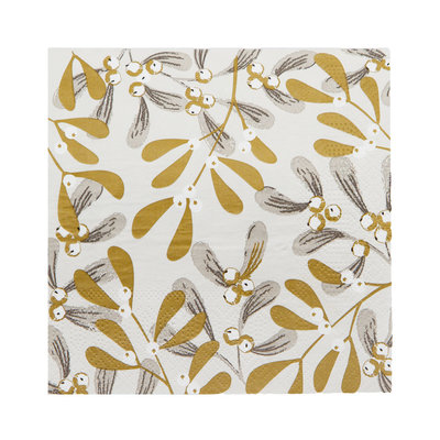 Talking Tables Paper Napkins Eco Botanical Mistletoe 20-Pack