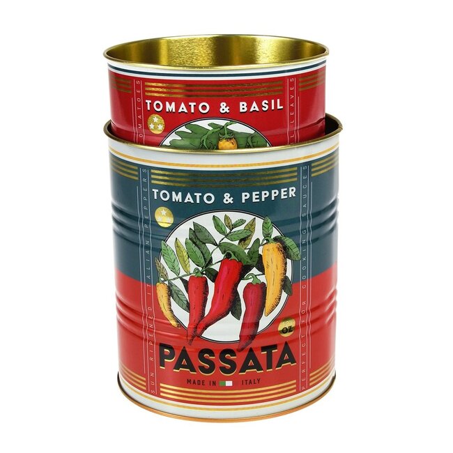 Storage Tins Passata Set of 2
