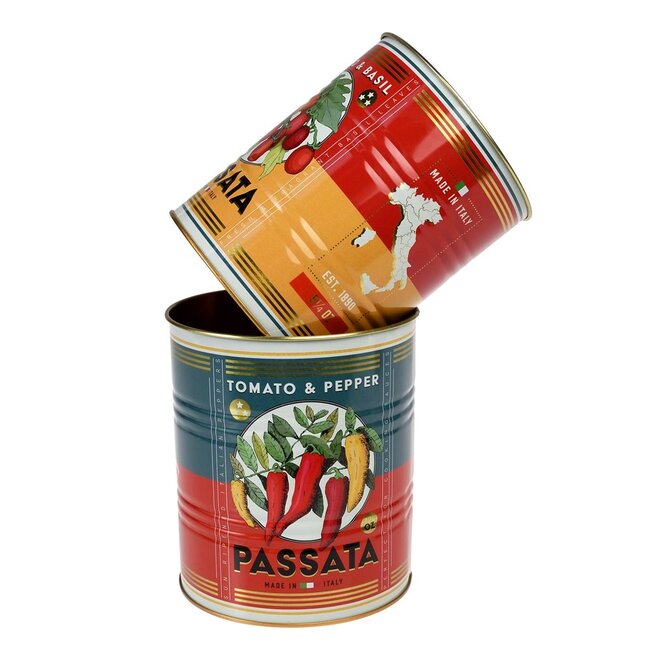 Storage Tins Passata Set of 2