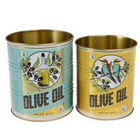 Rex London Storage Tins Olive Oil Set of 2
