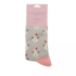 Miss Sparrow Socks Bamboo Little Snowmen silver