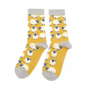 Miss Sparrow Socken Bamboo Happy Sheep yellow