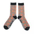 Miss Sparrow Männer-Socken Bamboo Pretzels grey