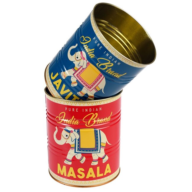 Storage Tins Masala and Javitri Set of 2