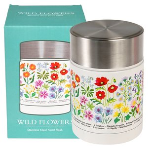 Rex London Food Flask Stainless Steal Wild Flowers