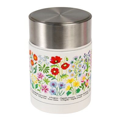 Rex London Food Flask Stainless Steal Wild Flowers