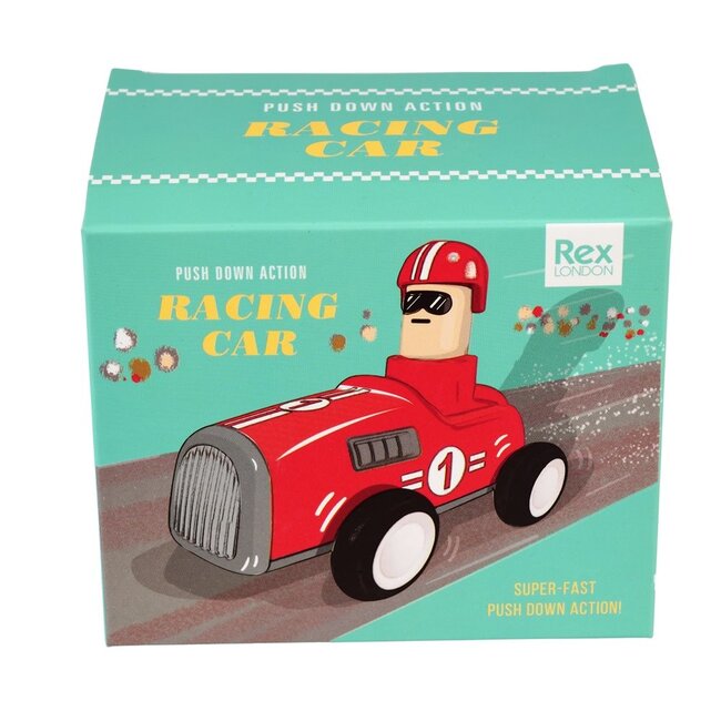 Push Down Action Racing Car red