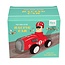 Rennauto mit Druckantrieb red