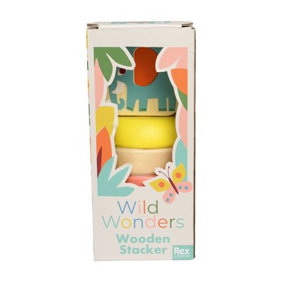 Rex London Wooden Stacker Wild Wonders