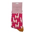 Miss Sparrow Socks Bamboo Llamas hot pink