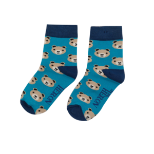 Miss Sparrow Kindersocken Bamboo Boys Bears teal 2-3Y