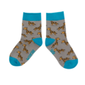 Miss Sparrow Kids Socks Bamboo Boys Giraffes grey 2-3Y