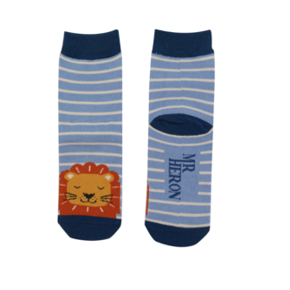 Miss Sparrow Kids Socks Bamboo Boys Lions light blue 2-3Y