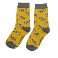 Miss Sparrow Kids Socks Boys Zebras yellow 7-9Y