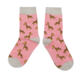 Miss Sparrow Kindersocken Bamboo Girls Giraffes light pink 4-6Y