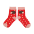 Miss Sparrow Kids Socks Bamboo Girls Hedgehogs & Daisies red 2-3Y