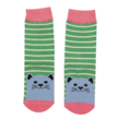 Miss Sparrow Kids Socks Bamboo Girls Kitty Cats green 2-3Y