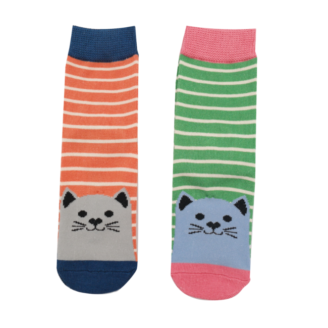 Kindersocken Bamboo Girls Kitty Cats orange 4-6Y