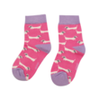 Miss Sparrow Kids Socks Bamboo Girls Sausage Dogs bright pink 2-3Y