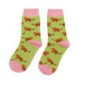 Miss Sparrow Kids Socks Bamboo Girls Tigers lime 7-9Y