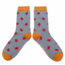 Miss Sparrow Socks Bamboo Ladybirds navy