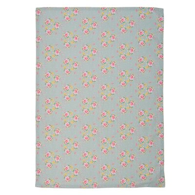 Clayre & Eef Tea towel Flowers & Bird