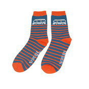 Miss Sparrow Mens Socks Bamboo Camper Stripes blue