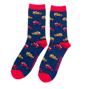 Miss Sparrow Männer-Socken Bamboo Jeep navy