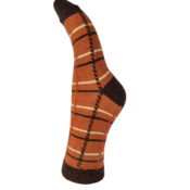 Joya Socks Woolmix Criss Cross brown