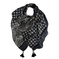 M&K Collection Scarf Vintage Paisley black