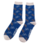 Miss Sparrow Männer-Socken Bamboo Little Bikes navy
