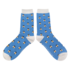 Miss Sparrow Socks Bamboo Honey Bees blue