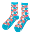 Miss Sparrow Socken Bamboo Happy Cats turquoise