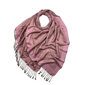 M&K Collection Scarf Pashimina Paisley pink