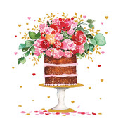 Paperproducts Design Paper Napkins Cake & Flowers